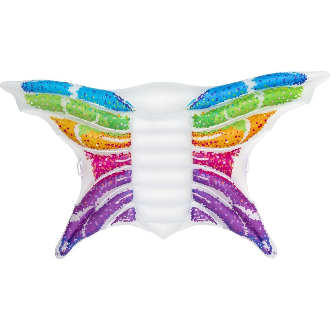 Надувной матрас-плот для плавания BESTWAY РАДУГА 294х193см с ручками, до 90 кг 43261 BW